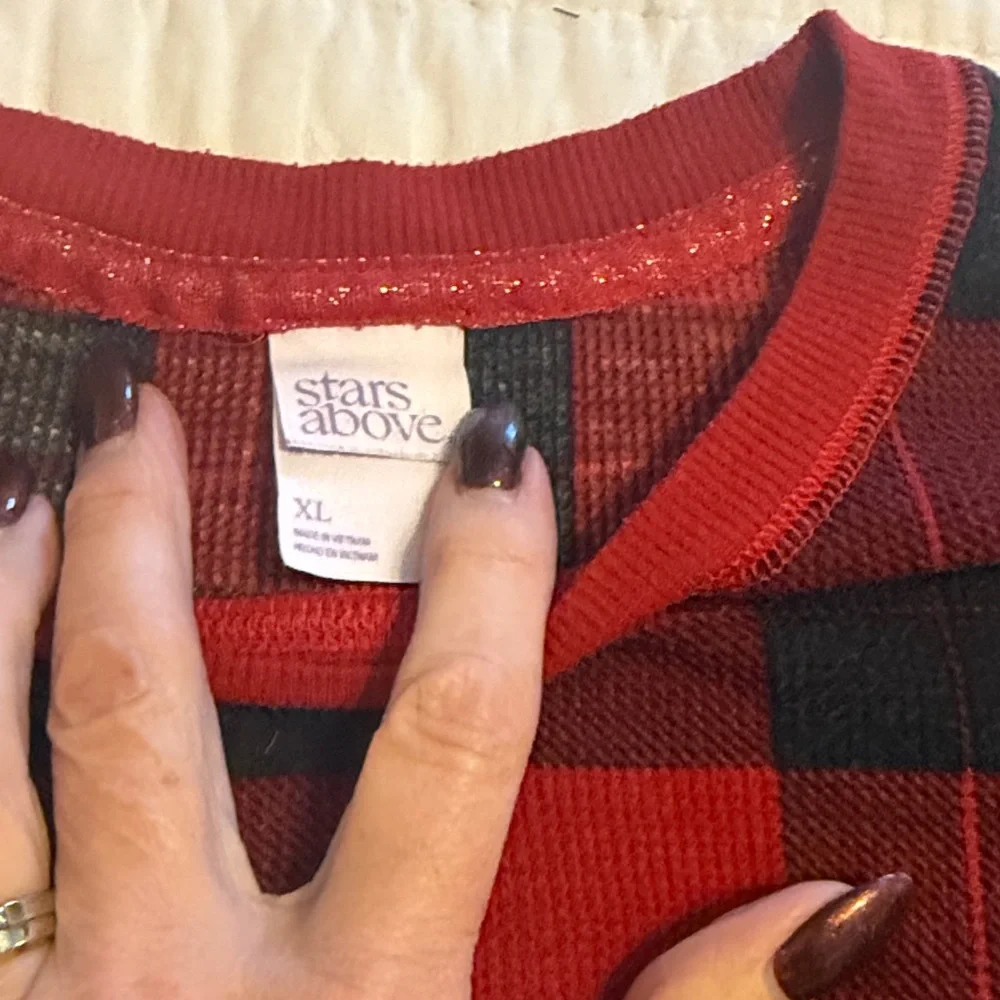 Plaid Red and Black Women’s Pajamas - Picture 3 of 5